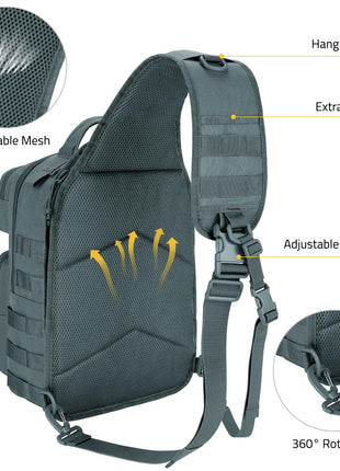 CVLIFE backpack for men featuring breathablemesh 小小 adjustable buckle in grey