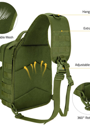 CVLIFE backpack for men featuring extra room breathablemesh adjustable buckle in green