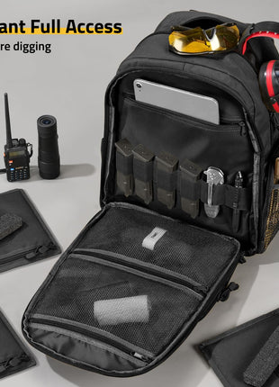 CVLIFE shooting range bag featuring instant full access no more digging in black