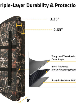 CVLIFE Archery Case Hunting featuring outer layer thickened shock-absorbingpearl cotton in camo