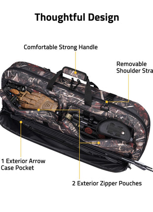 CVLIFE Bow Case featuring comfortable strong handle removable shoulder strap 37"x17.3"