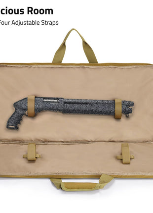 CVLIFE soft gun case featuring with four adjustable straps in flat dark earth