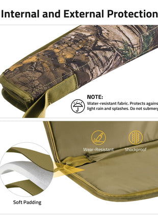 CVLIFE Case Hunting featuring light rain and splashes. do not submerge wear-resistant shockproof in leaf camo