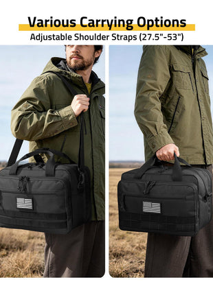 CVLIFE outdoor hunting featuring various carrying options in black