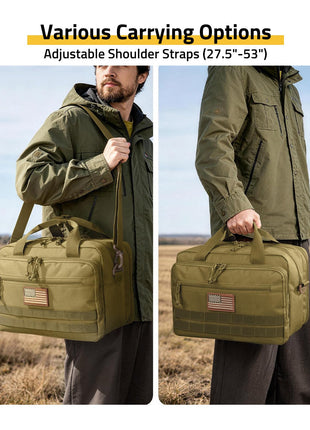 CVLIFE outdoor hunting featuring various carrying options in khaki