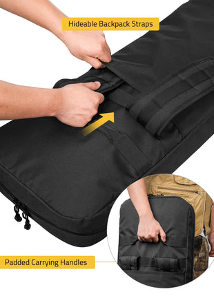 CVLIFE Out Truck Bag featuring hideable backpack straps padded carrying handles