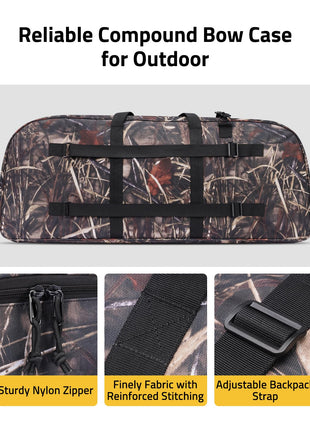 CVLIFE archery case featuring adjustablebackpack sturdy nylon zipper 37"x17.3"