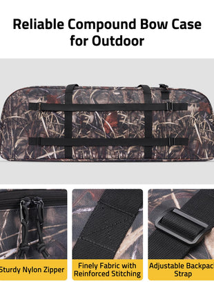 CVLIFE archery case featuring adjustablebackpack sturdy nylon zipper 44"x17.7"