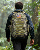 CVLIFE day assault backpack in auriclash