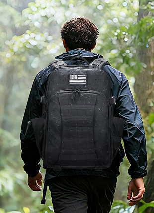 CVLIFE day assault backpack in black