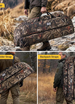 CVLIFE Bow Case featuring handlestrap single shoulder strap in camo