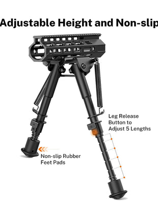 6-9 Inches rifle bipod with adjustable height 