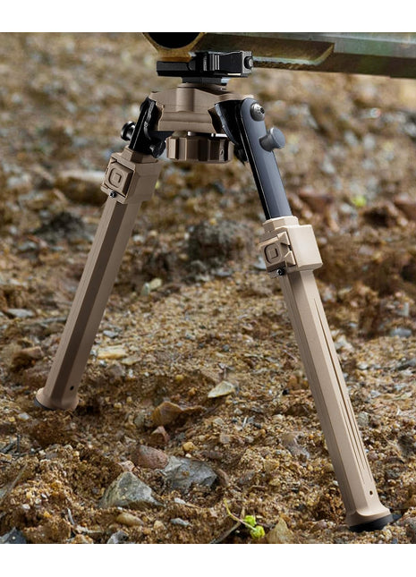 Flat Dark Earth Rifle Bipod for Shooting and Outdoors