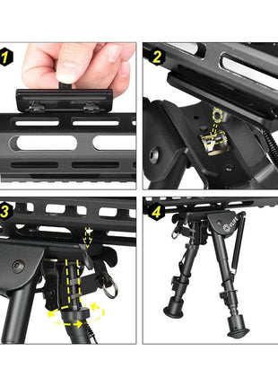 How to install the bipod adapter?