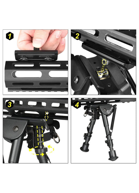 How to install the bipod adapter?