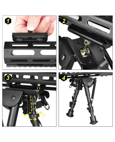 How to install the bipod adapter?