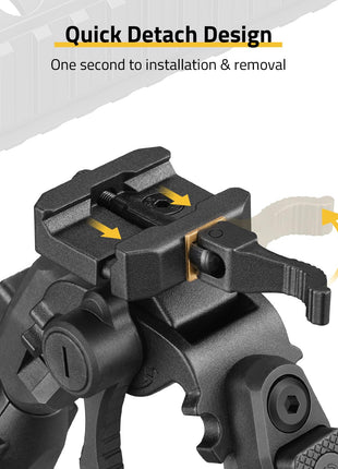 CVLIFE Picatinny Bipod featuring one second to installation & removal