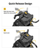CVLIFE Bipod Quick Release featuring quick release design open theleverlock adjust the clamp width Quick Release Picatinny