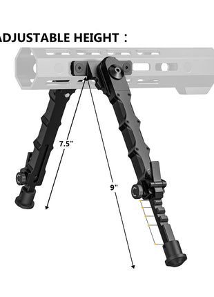 CVLIFE 9 Rifle Bipod featuring adjustableheight