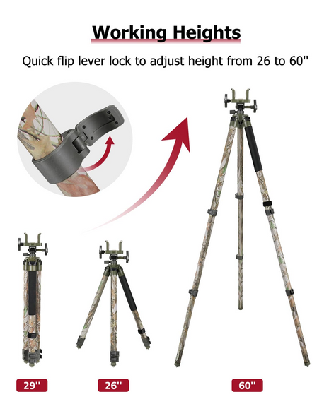 CVLIFE Outdoors featuring working heights in camo