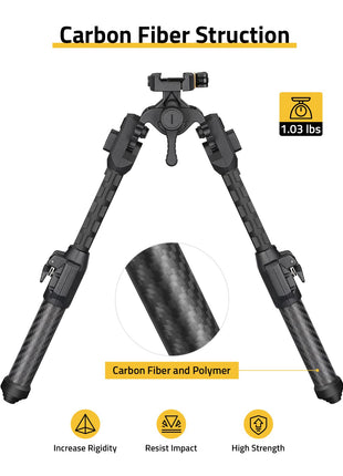 CVLIFE Picatinny Bipod featuring increaserigidity resistimpact high strength