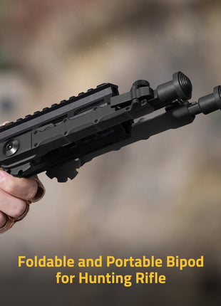 CVLIFE make M-rail bipod featuring foldable and portable bipod in black