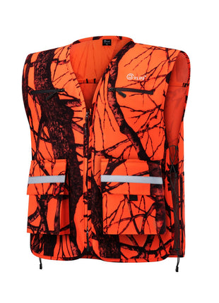 CVLIFE Blaze Orange Hunting Vest featuring vufe' xl vlife° Large