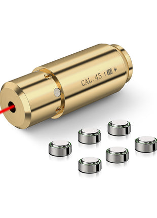 CVLIFE Bore Sight .45acp Red Dot Boresighter with Two Sets of Batteries