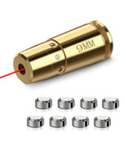 CVLIFE Bore Sight 9mm Red Laser Boresighter with 4 Sets of Batteries