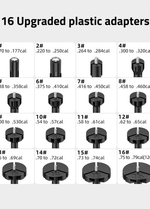 CVLIFE Laser Bore Sighter with 16 Upgraded Bore Adapters