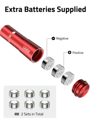 Laser Bore Sighter with Extra Batteries