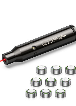 CVLIFE Bore Sighting Laser 223/556 Laser Boresighters with 3 Sets of Batteries