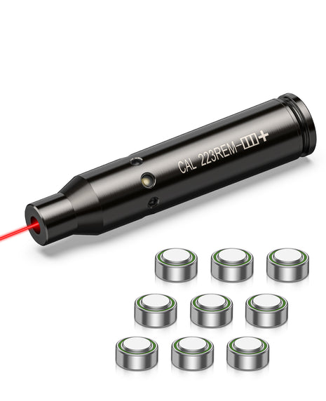 CVLIFE Bore Sighting Laser 223/556 Laser Boresighters with 3 Sets of Batteries