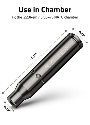 Red Laser Bore Sighter for .223rem/5.56x45 Nato Chamber