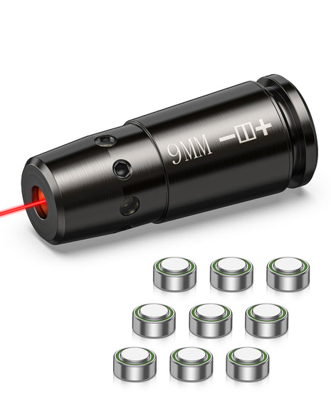 CVLIFE Bore Sighting Laser 9mm Laser Bore Sighter with Batteries