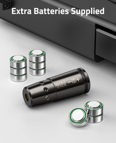 9mm Laser Bore Sight with Extra Batteries