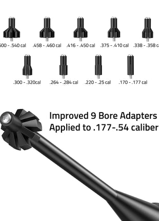 Laser Bore Sight Kit with 9 Bore Adapters for .177 - .54 Calibers