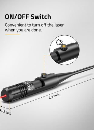 Laser Boresighter Kit with ON/OFF Button Switch