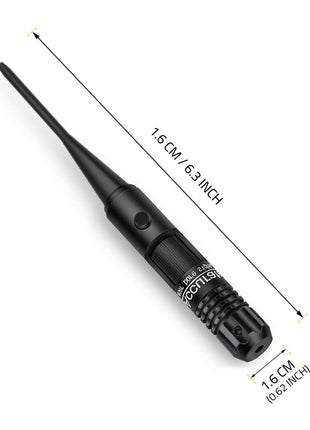 Laser Bore Sight Kit with Button Switch Dimensions