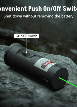 CVLIFE Bore Sighter featuring convenient push on/off switch Green Laser