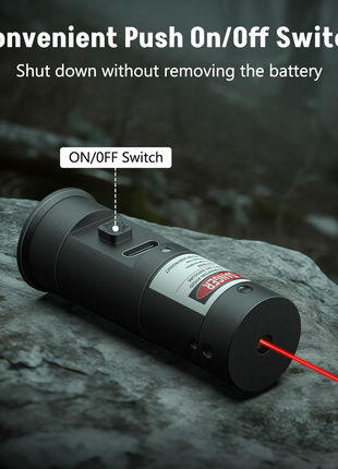 CVLIFE Bore Sighter featuring convenient push on/off switch Red Laser