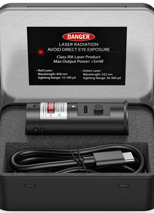CVLIFE Laser Bore Sighter featuring red laser green laser