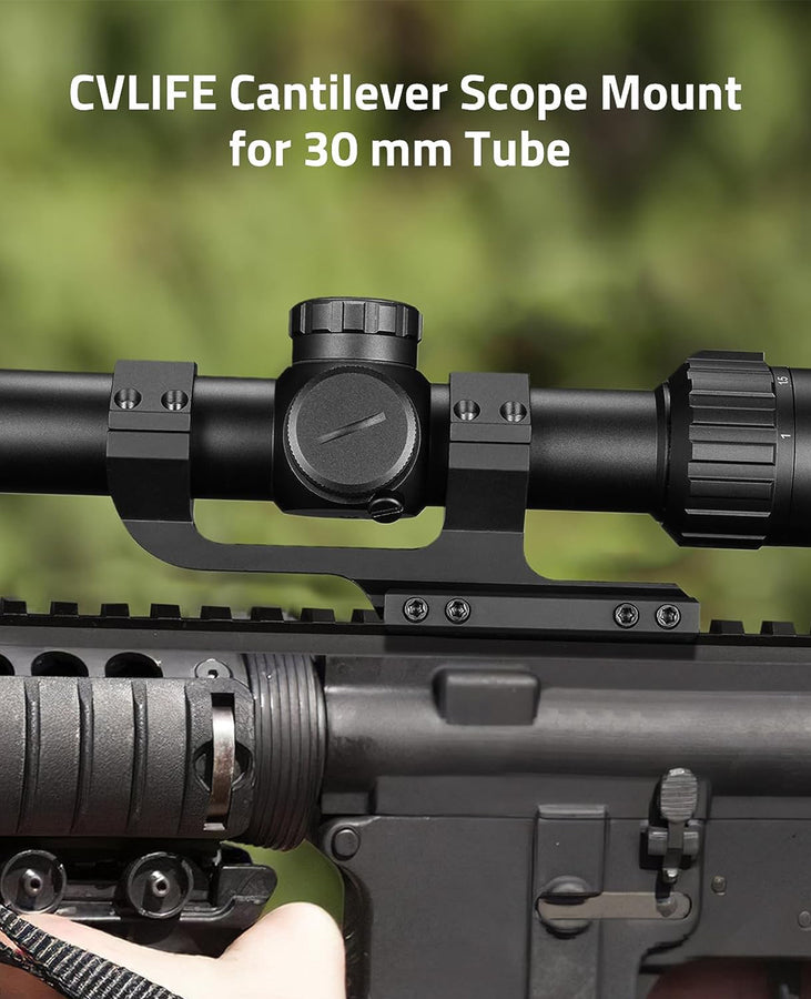 CVLIFE Cantilever Scope Mount 30 mm Offset Dual Ring One-Piece