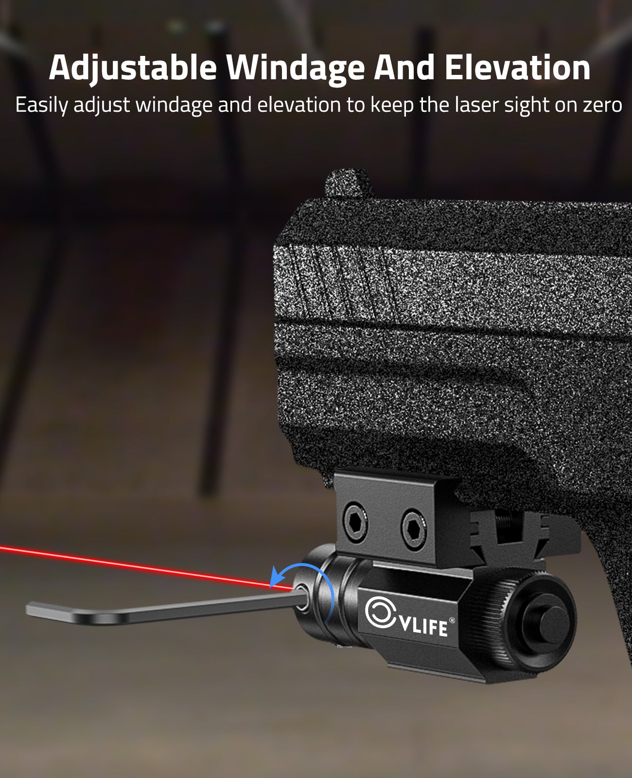 CVLIFE Red/Green Laser Sight Compatible with Low Profile Picatinny Rai