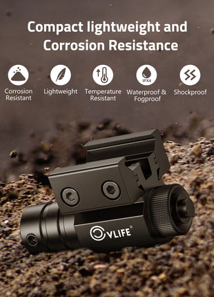 Compact and Lightweight Laser Sight for Pistols and Picatinny Rails