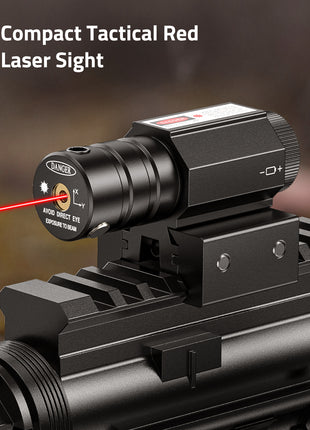 Compact Tactical Red Laser Sight for Picatinny Rail
