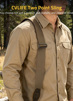 CVLIFE Cotton Weave Sling featuring two point sling in brown