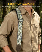 CVLIFE Cotton Weave Sling featuring two point sling in mixed green