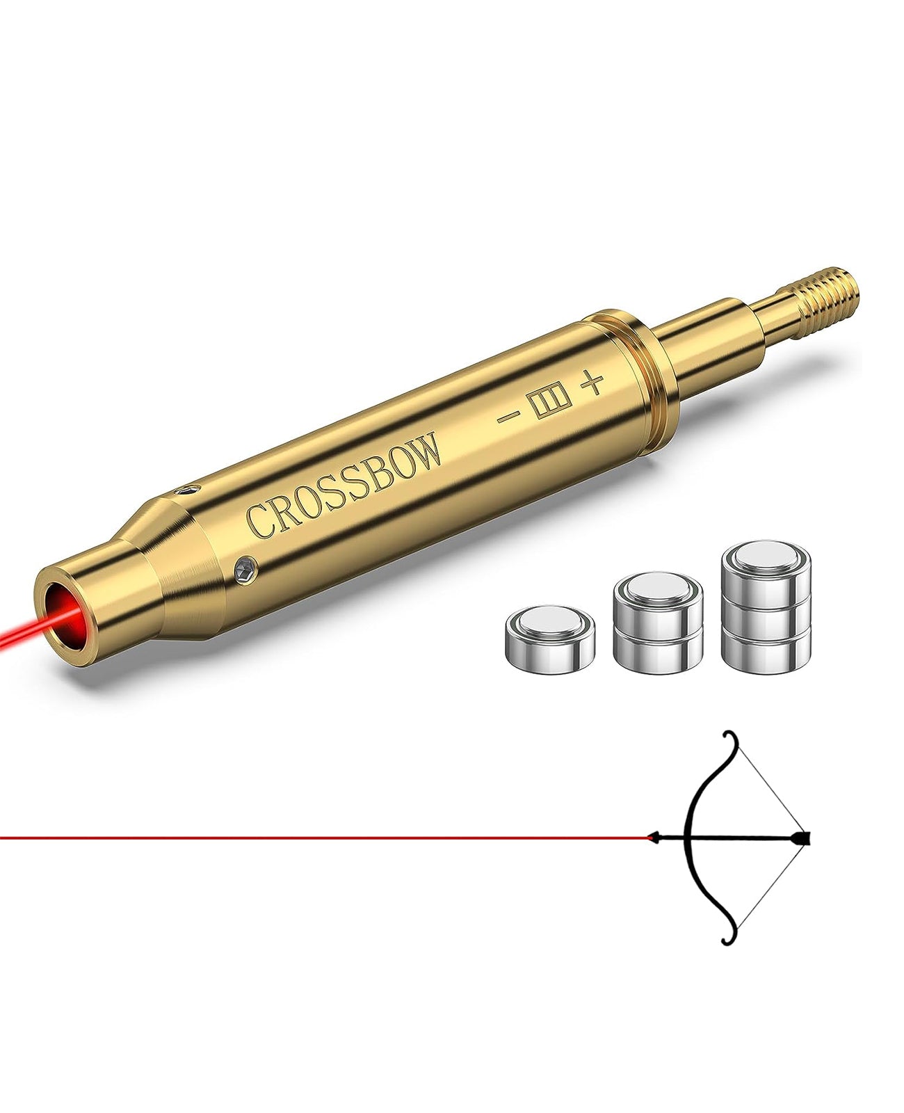 CVLIFE 12 Gauge Bore Sight with ON/OFF Switch 12GA Red Laser Boresight