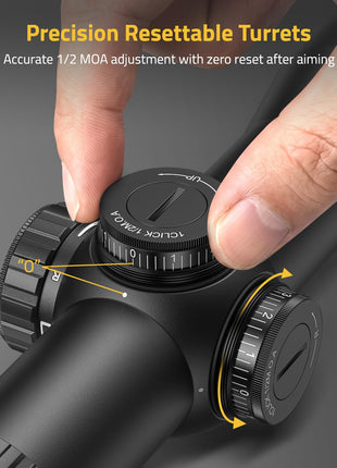 CVLIFE Crossbow Scope featuring precision resettable turrets